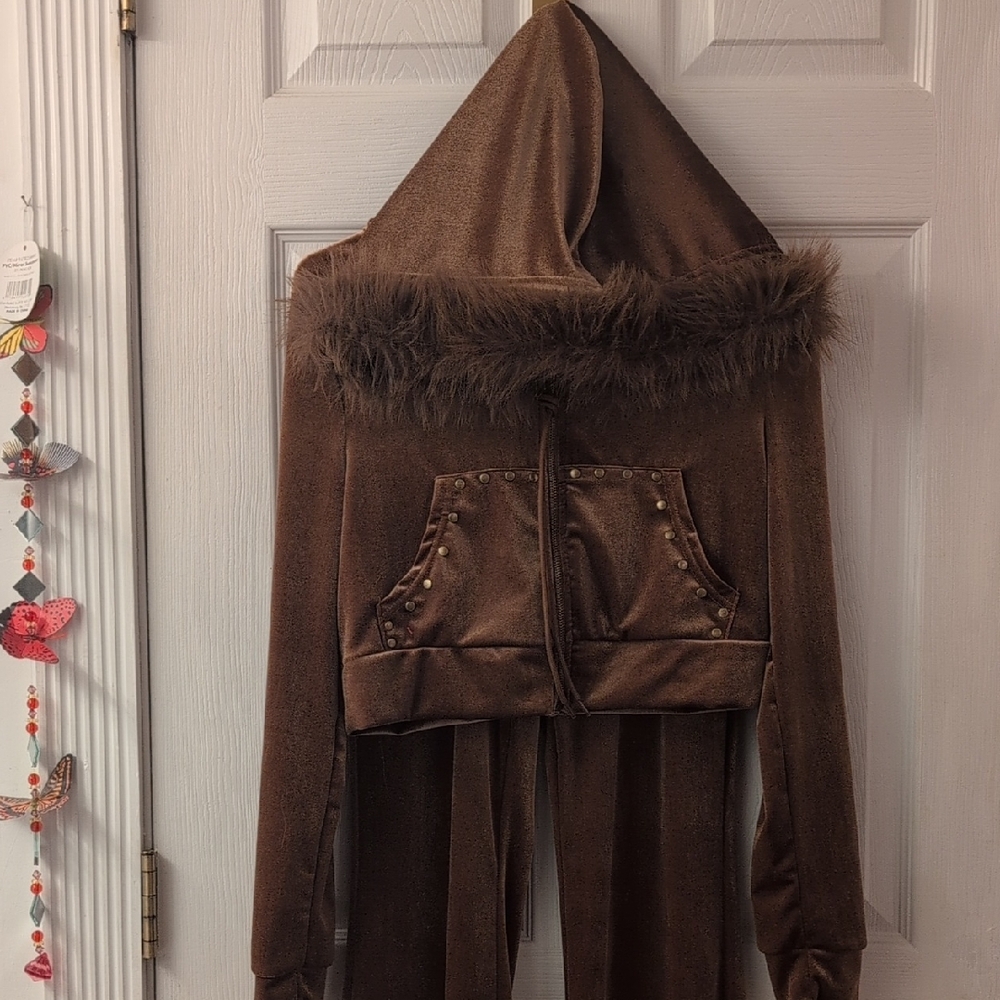 New Faux Fur Tracksuit
